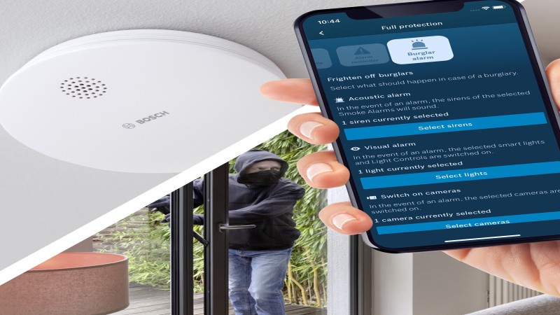 Détecteur de fumée connecté BOSCH SMART HOME (Livré sans contrôleur Smart  Home, alarme connectée) - Bosch